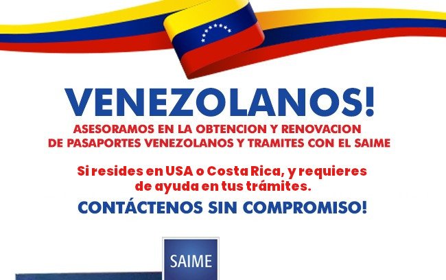 Pasaportes y tramites con el SAIME